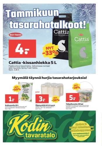 Kodintavaratalo tarjoukset  - 13.01.2025 - 22.01.2025.