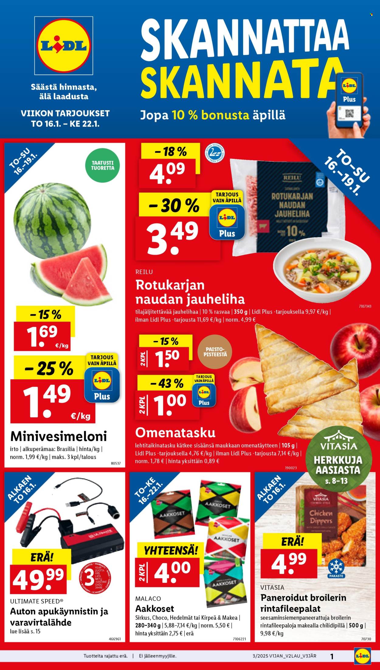 Lidl tarjoukset - 16.01.2025 - 22.01.2025. Sivu 1