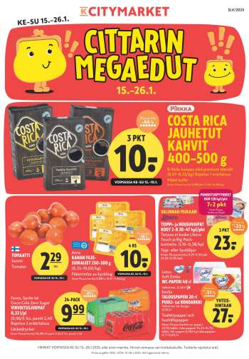 K-citymarket tarjoukset  - 15.01.2025 - 26.01.2025.