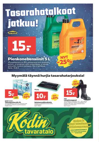 Kodintavaratalo tarjoukset  - 20.01.2025 - 29.01.2025.