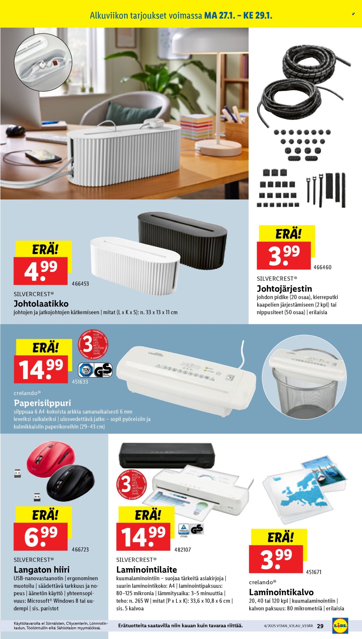 Lidl tarjoukset - 23.01.2025 - 29.01.2025. Sivu 31