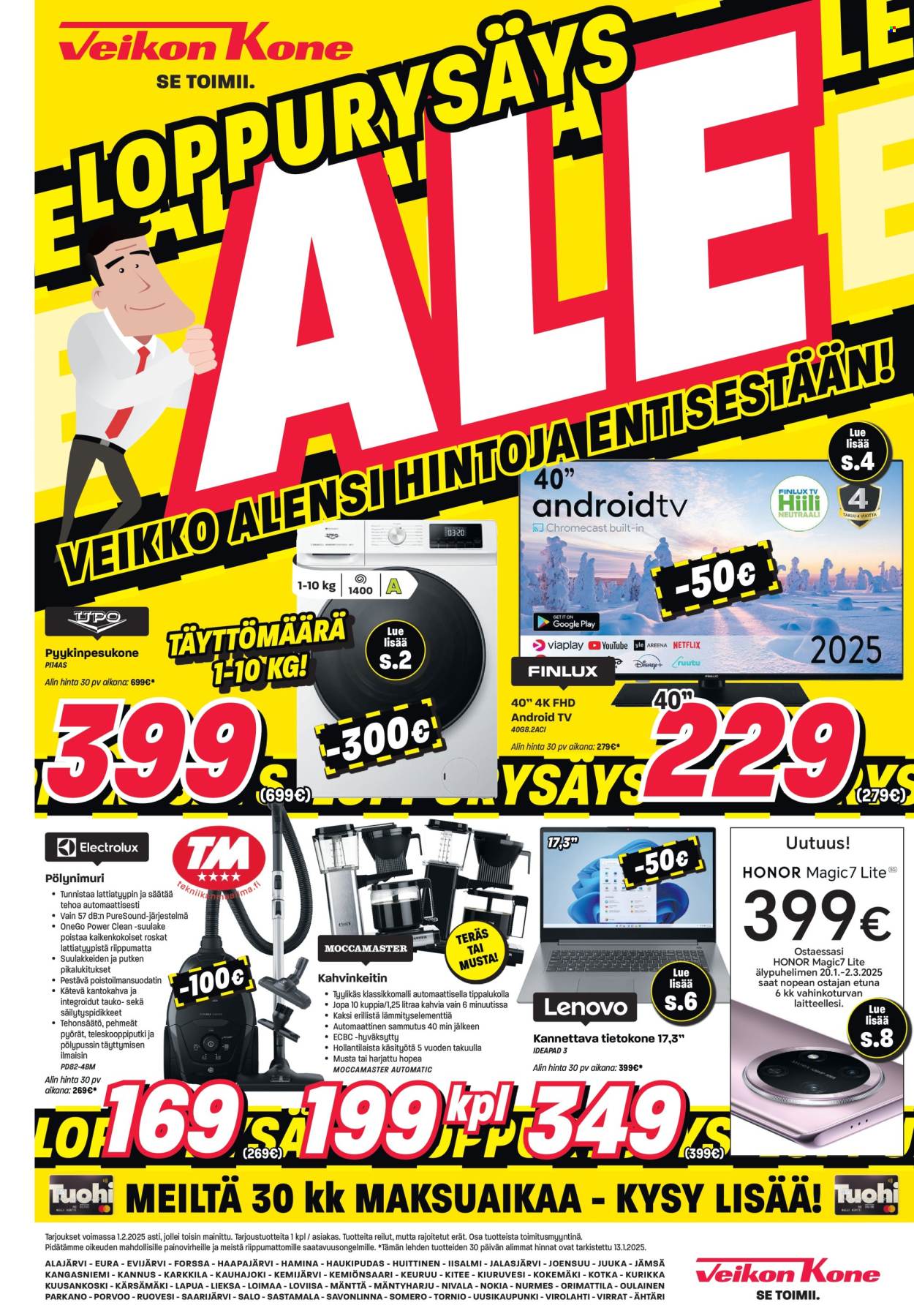 Veikon Kone tarjoukset - 20.01.2025 - 01.02.2025. Sivu 1