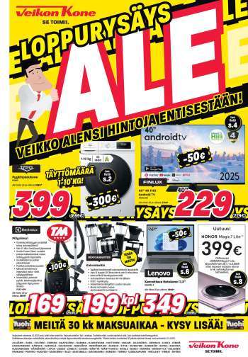 Veikon Kone tarjoukset  - 20.01.2025 - 01.02.2025.
