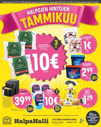 HalpaHalli tarjoukset  - 22.01.2025 - 28.01.2025.