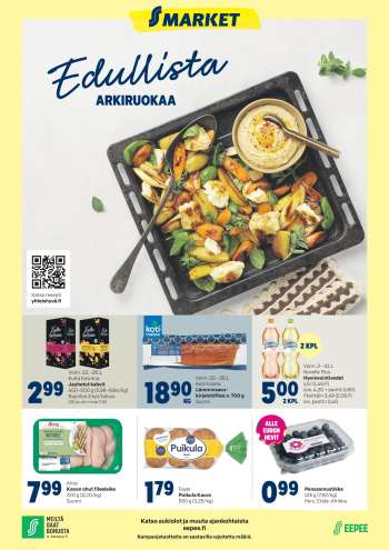 S-market tarjoukset  - 22.01.2025 - 26.01.2025.