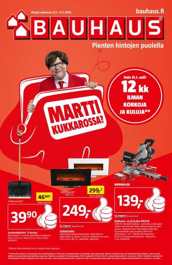 Bauhaus tarjoukset  - 22.01.2025 - 11.02.2025.