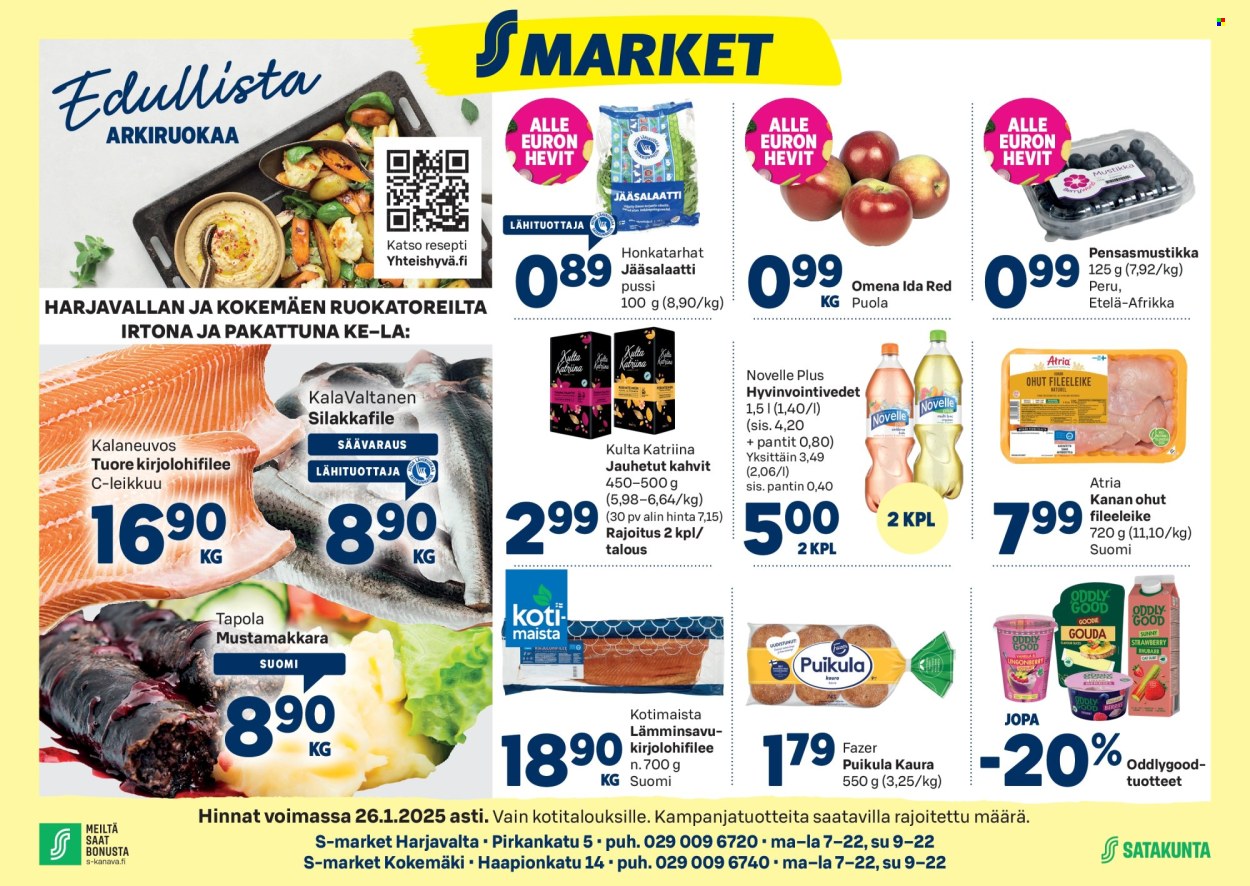 S-market tarjoukset - 22.01.2025 - 26.01.2025. Sivu 1