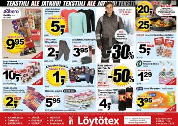 Löytötex tarjoukset  - 22.01.2025 - 28.01.2025.