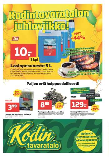 Kodintavaratalo tarjoukset  - 27.01.2025 - 12.02.2025.