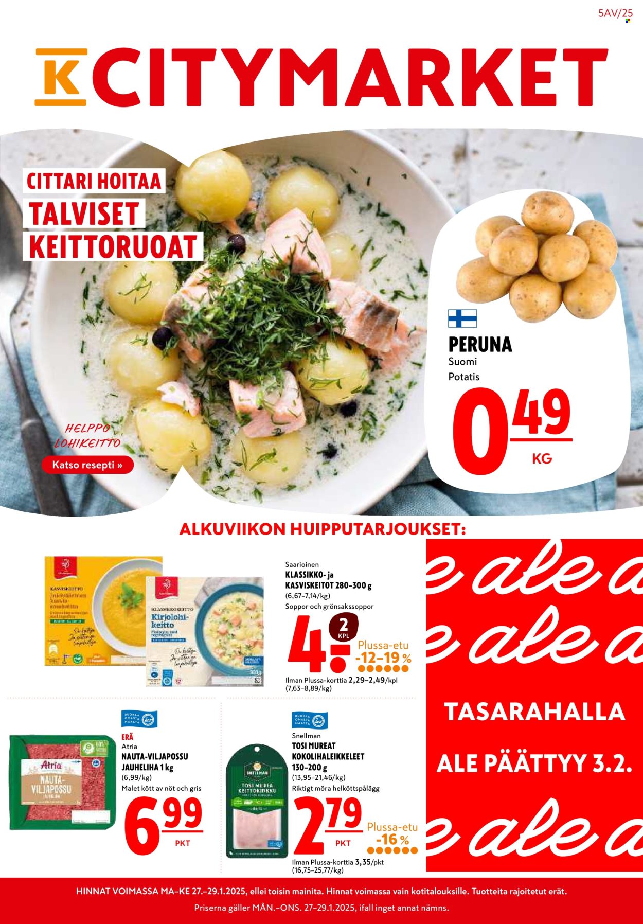 K-citymarket tarjoukset - 27.01.2025 - 02.02.2025. Sivu 1