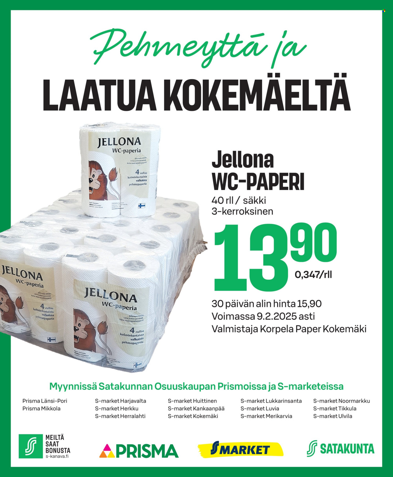 S-market tarjoukset - 29.01.2025 - 09.02.2025. Sivu 1
