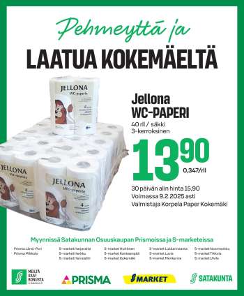 S-market tarjoukset  - 29.01.2025 - 09.02.2025.