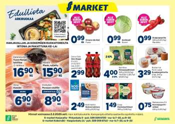 S-market tarjoukset  - 29.01.2025 - 02.02.2025.
