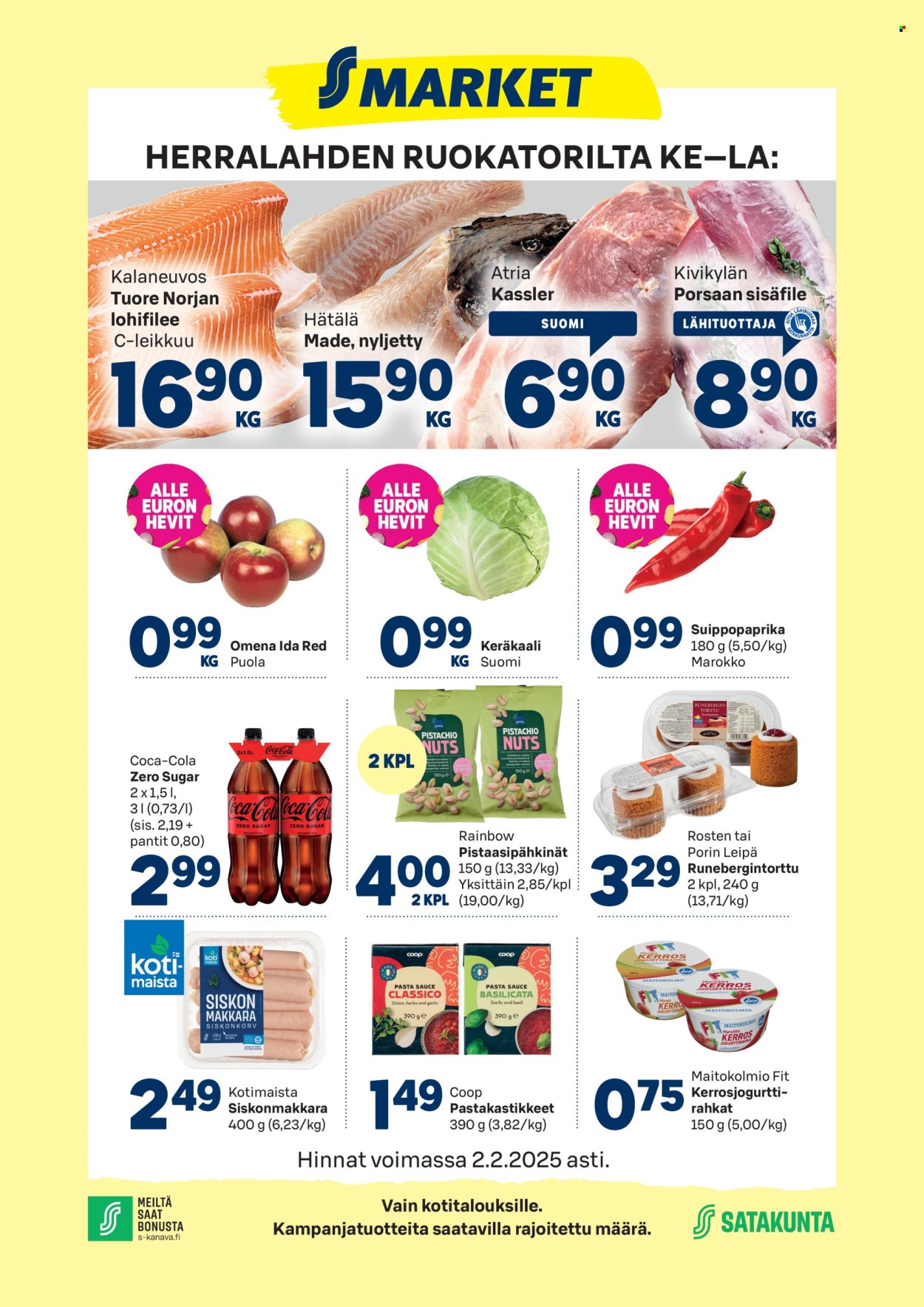S-market tarjoukset - 29.01.2025 - 02.02.2025. Sivu 1