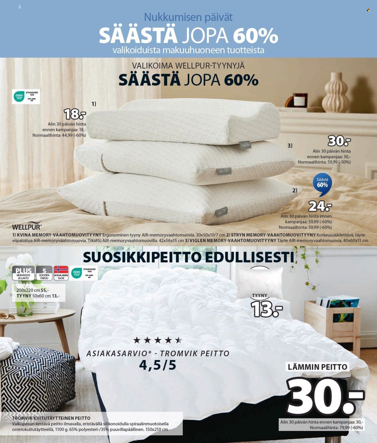 JYSK tarjoukset - 30.01.2025 - 12.02.2025. Sivu 3