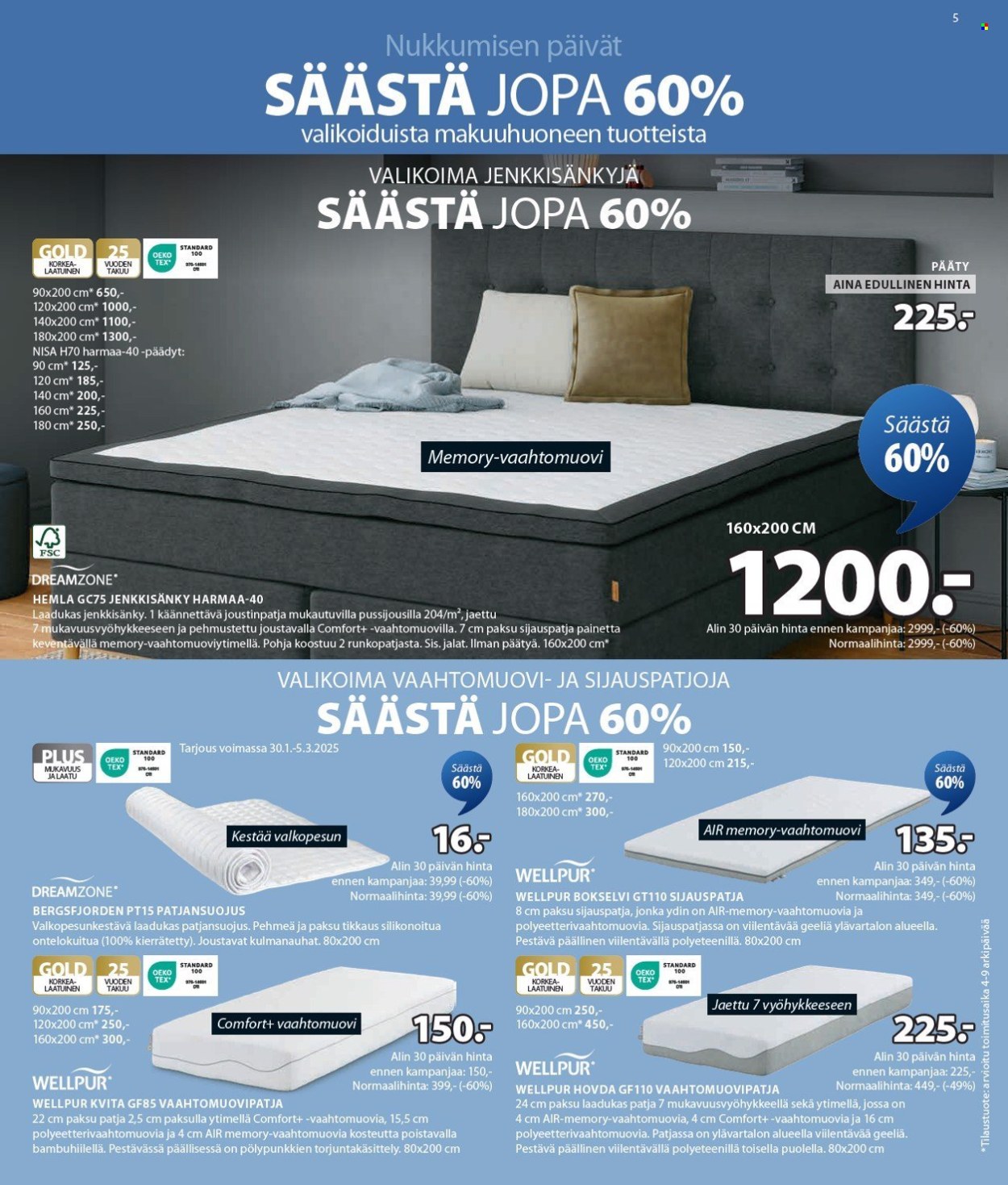 JYSK tarjoukset - 30.01.2025 - 12.02.2025. Sivu 6
