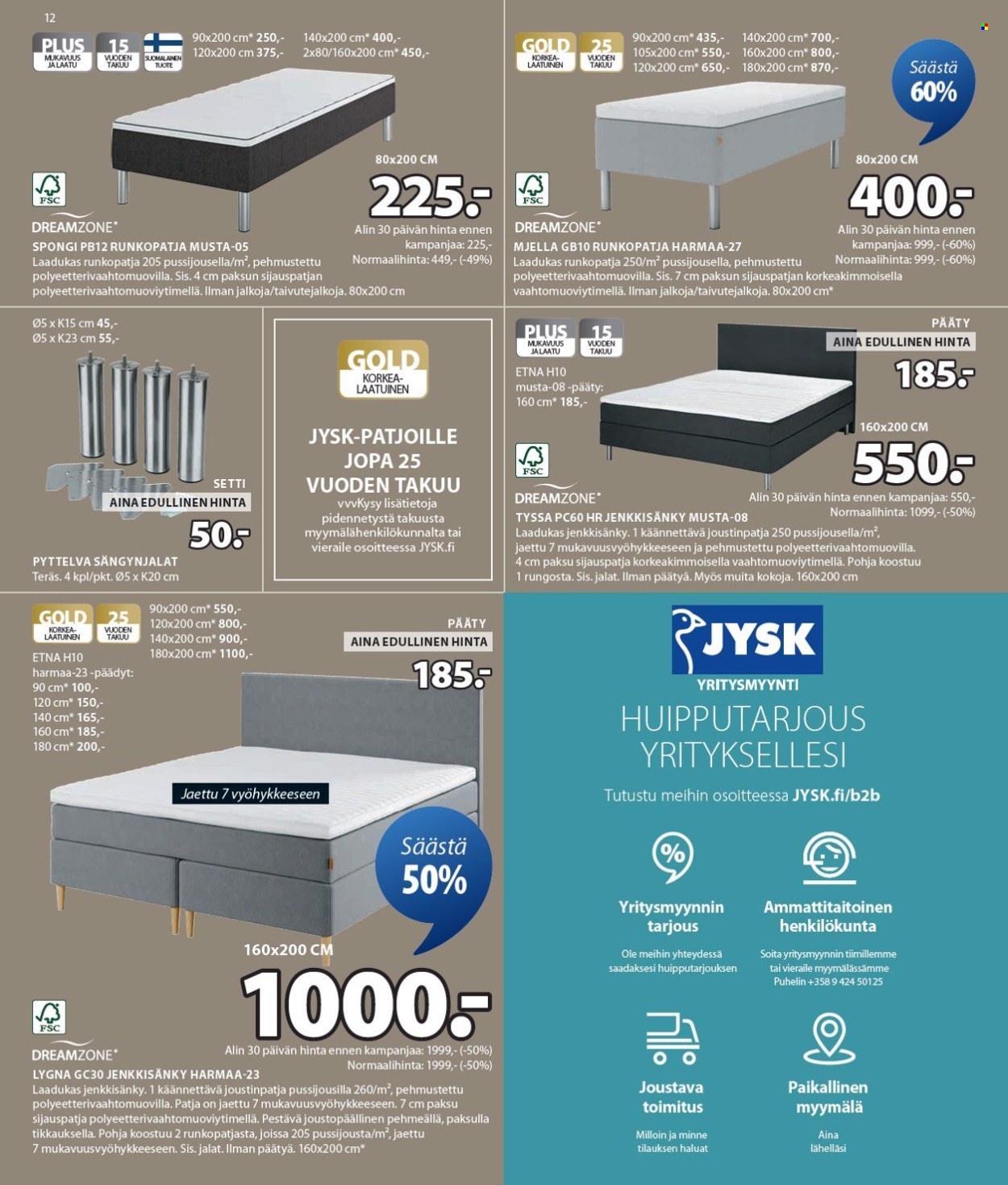JYSK tarjoukset - 30.01.2025 - 12.02.2025. Sivu 13