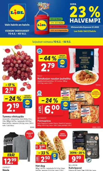 Lidl tarjoukset  - 06.02.2025 - 12.02.2025.