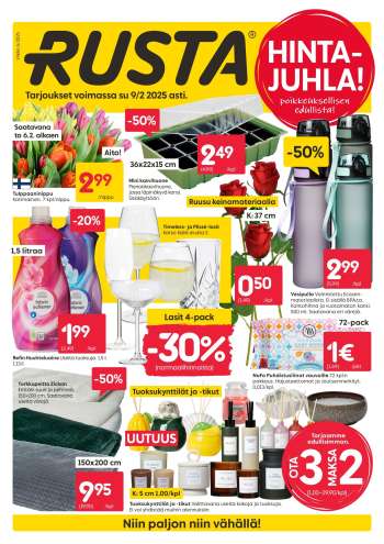 Rusta tarjoukset  - 03.02.2025 - 09.02.2025.