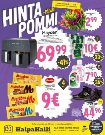 HalpaHalli tarjoukset  - 05.02.2025 - 11.02.2025.
