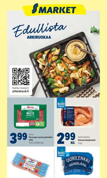S-market tarjoukset  - 05.02.2025 - 09.02.2025.