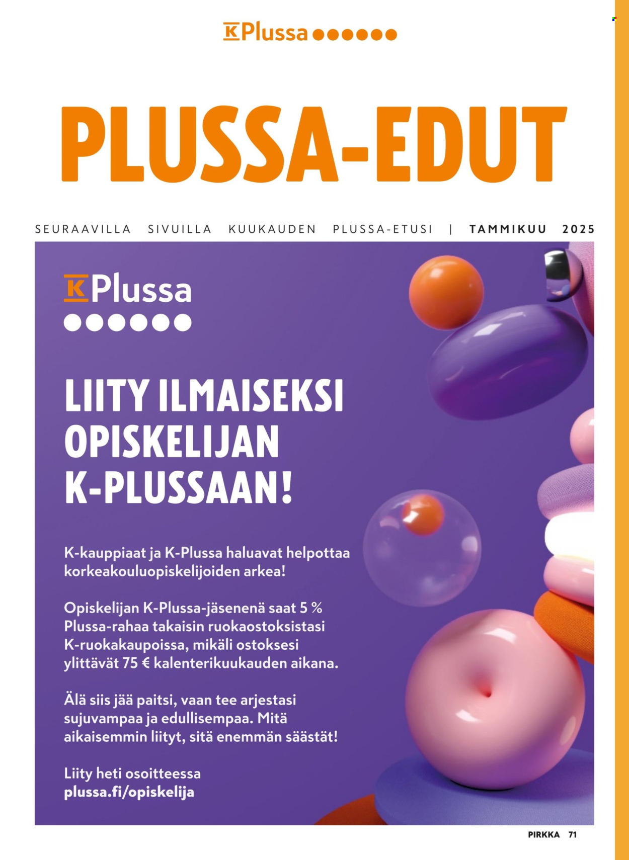 K-market tarjoukset - 05.02.2025 - 01.04.2025. Sivu 71