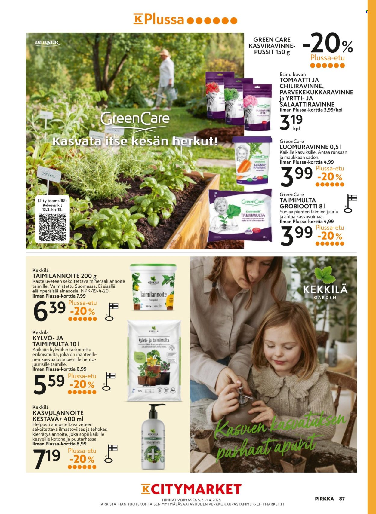 K-market tarjoukset - 05.02.2025 - 01.04.2025. Sivu 87