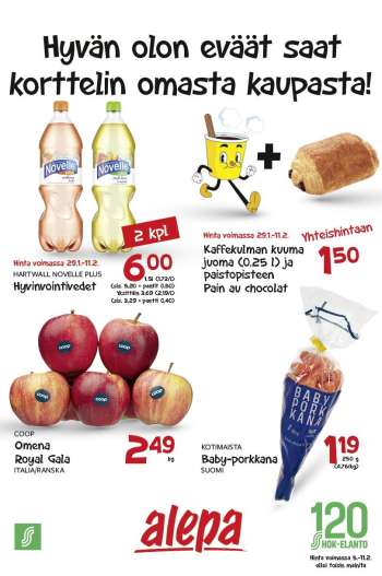Alepa tarjoukset  - 05.02.2025 - 11.02.2025.