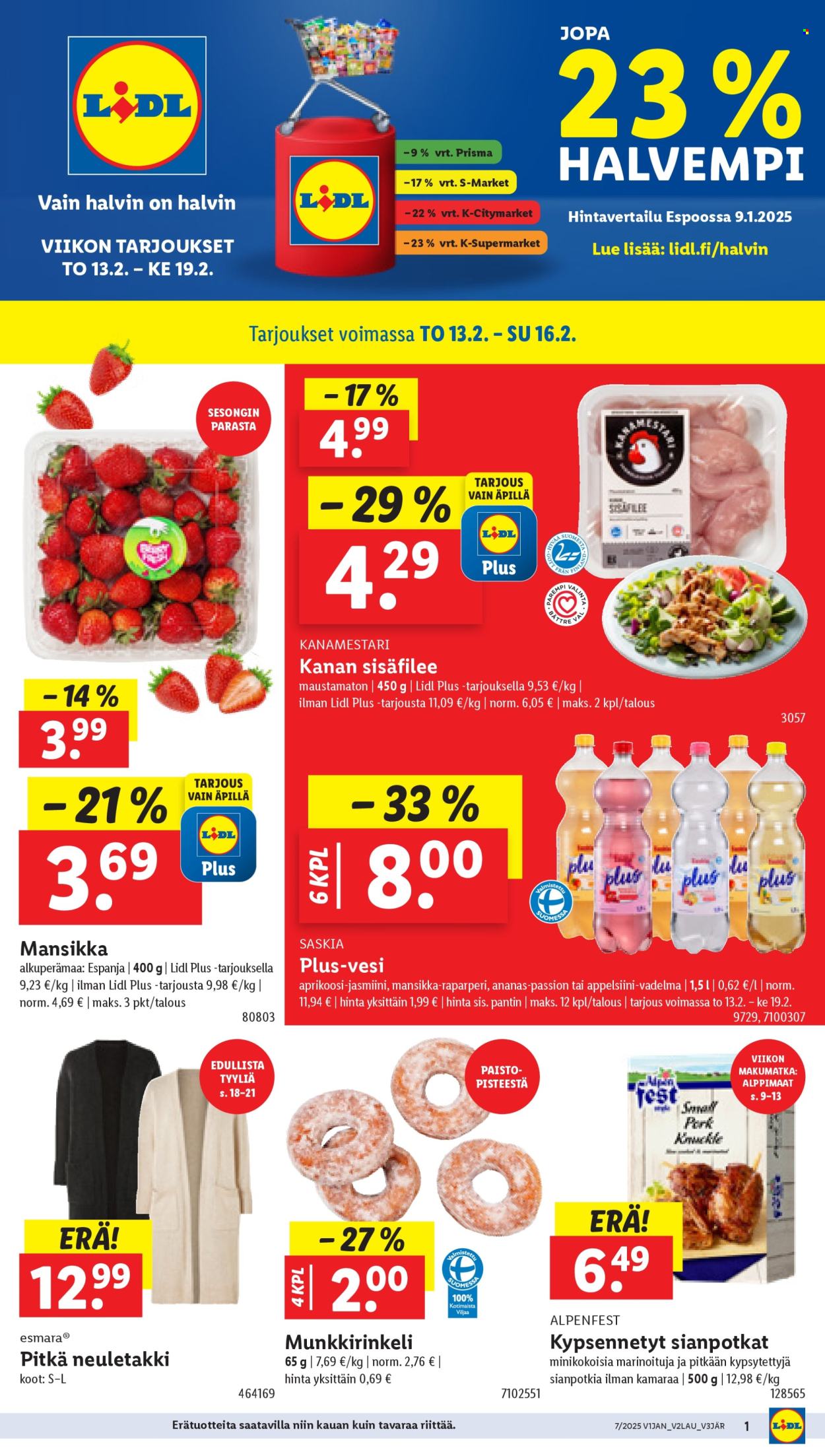 Lidl tarjoukset - 13.02.2025 - 19.02.2025. Sivu 1