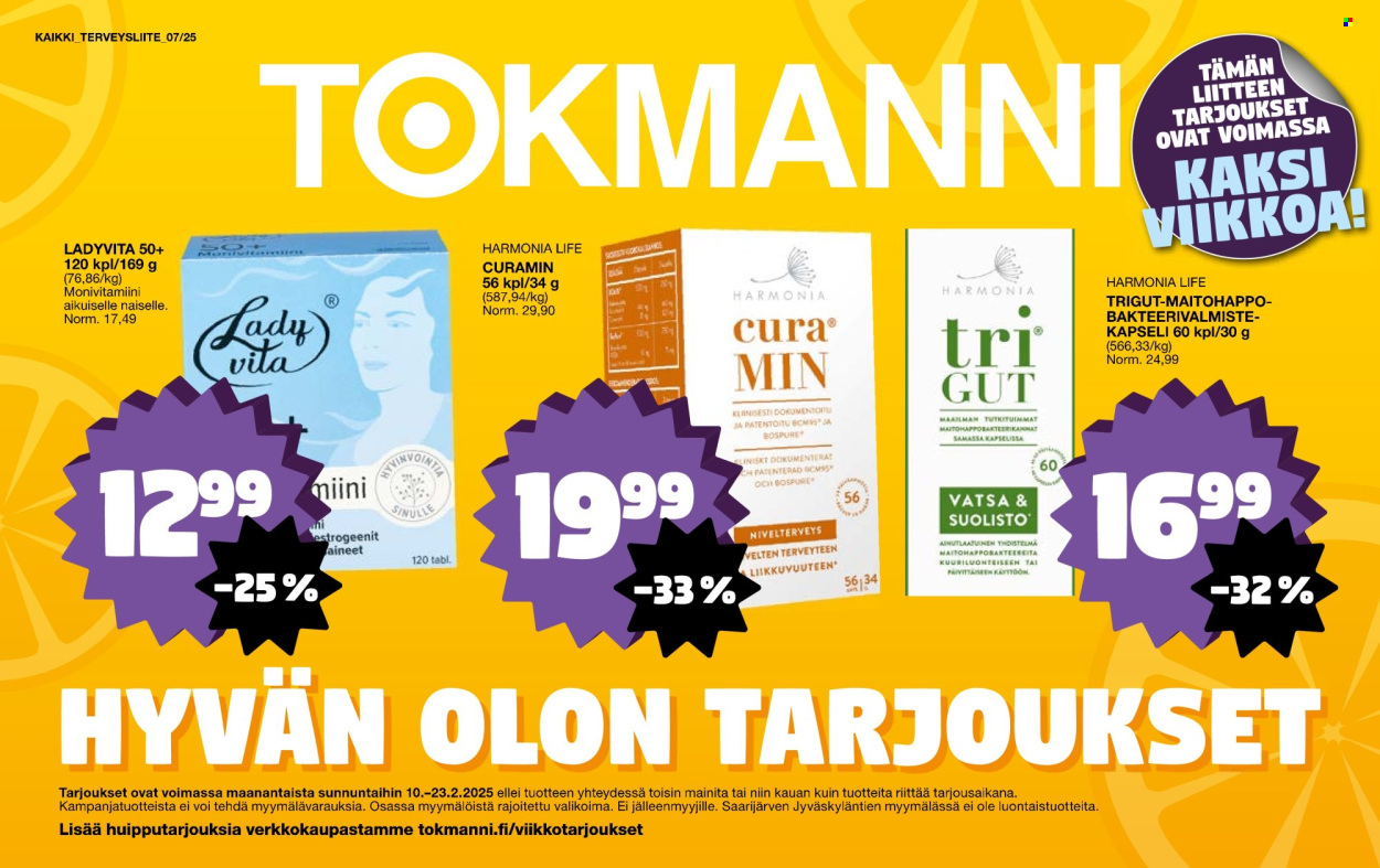 Tokmanni tarjoukset - 10.02.2025 - 23.02.2025. Sivu 1