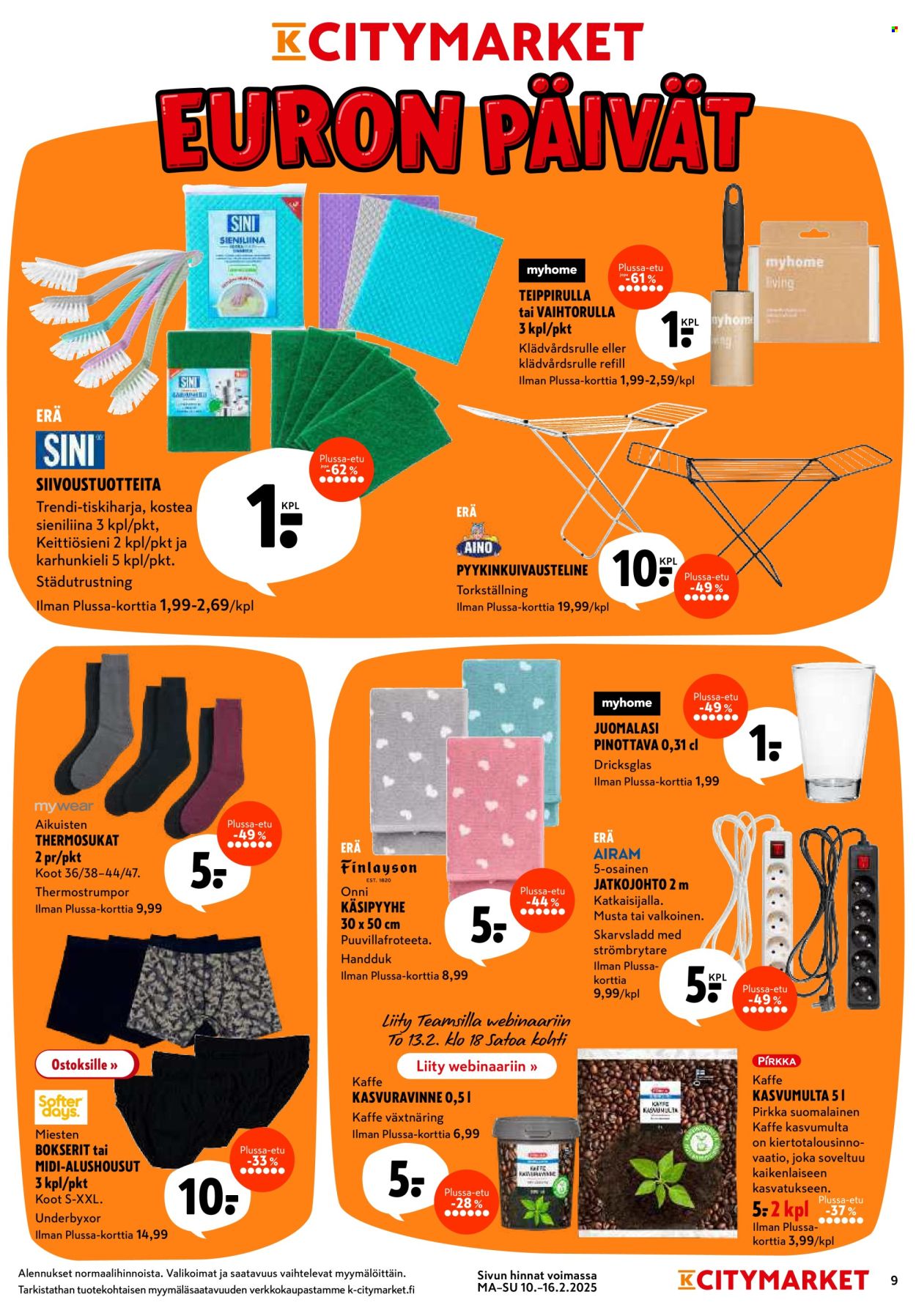 K-citymarket tarjoukset - 10.02.2025 - 16.02.2025. Sivu 9