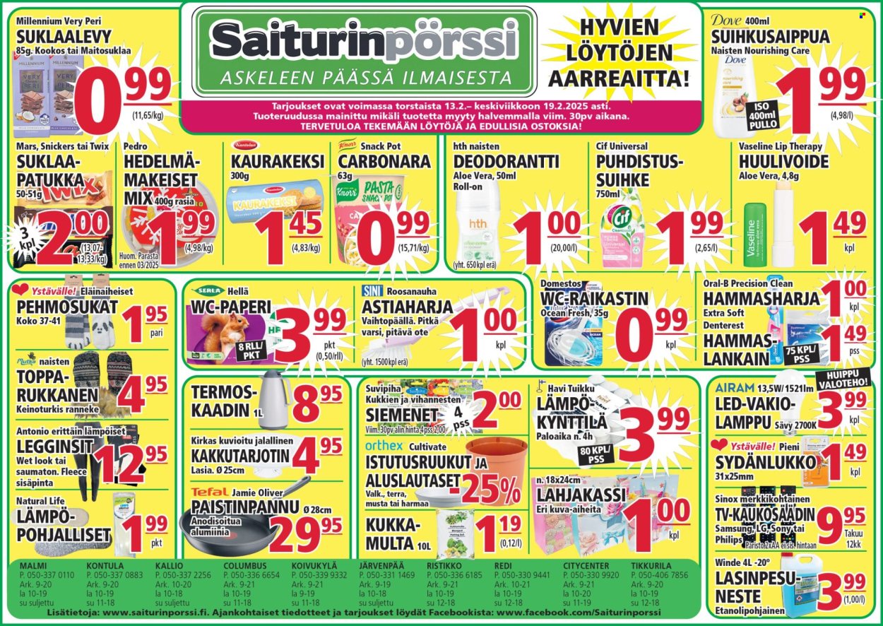 Saiturinpörssi tarjoukset - 13.02.2025 - 19.02.2025. Sivu 1