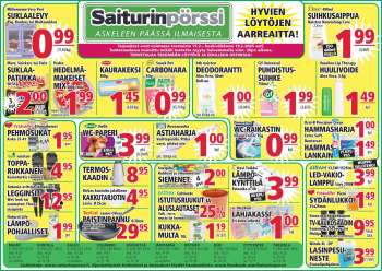 Saiturinpörssi tarjoukset  - 13.02.2025 - 19.02.2025.