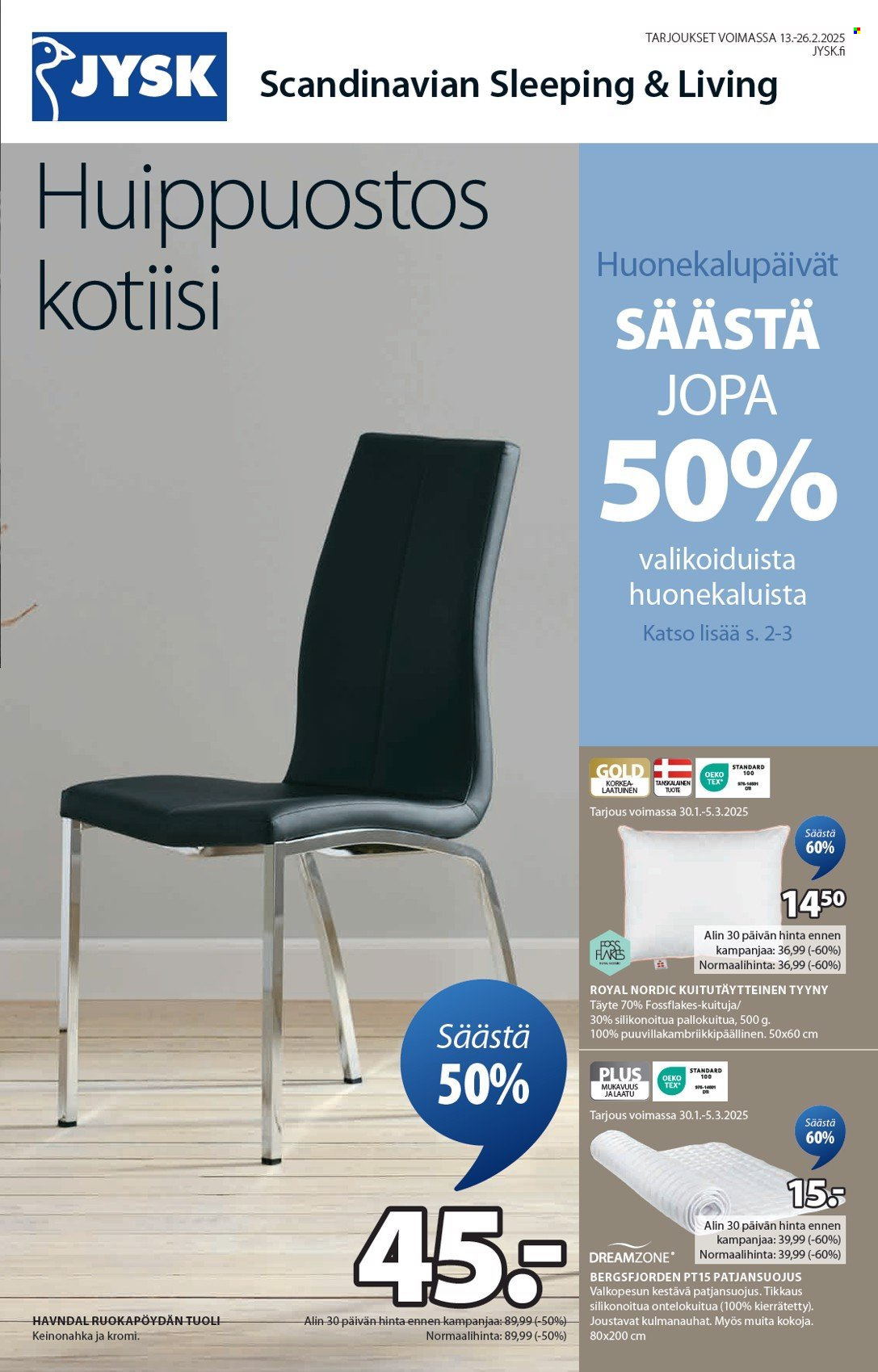 JYSK tarjoukset - 13.02.2025 - 26.02.2025. Sivu 2