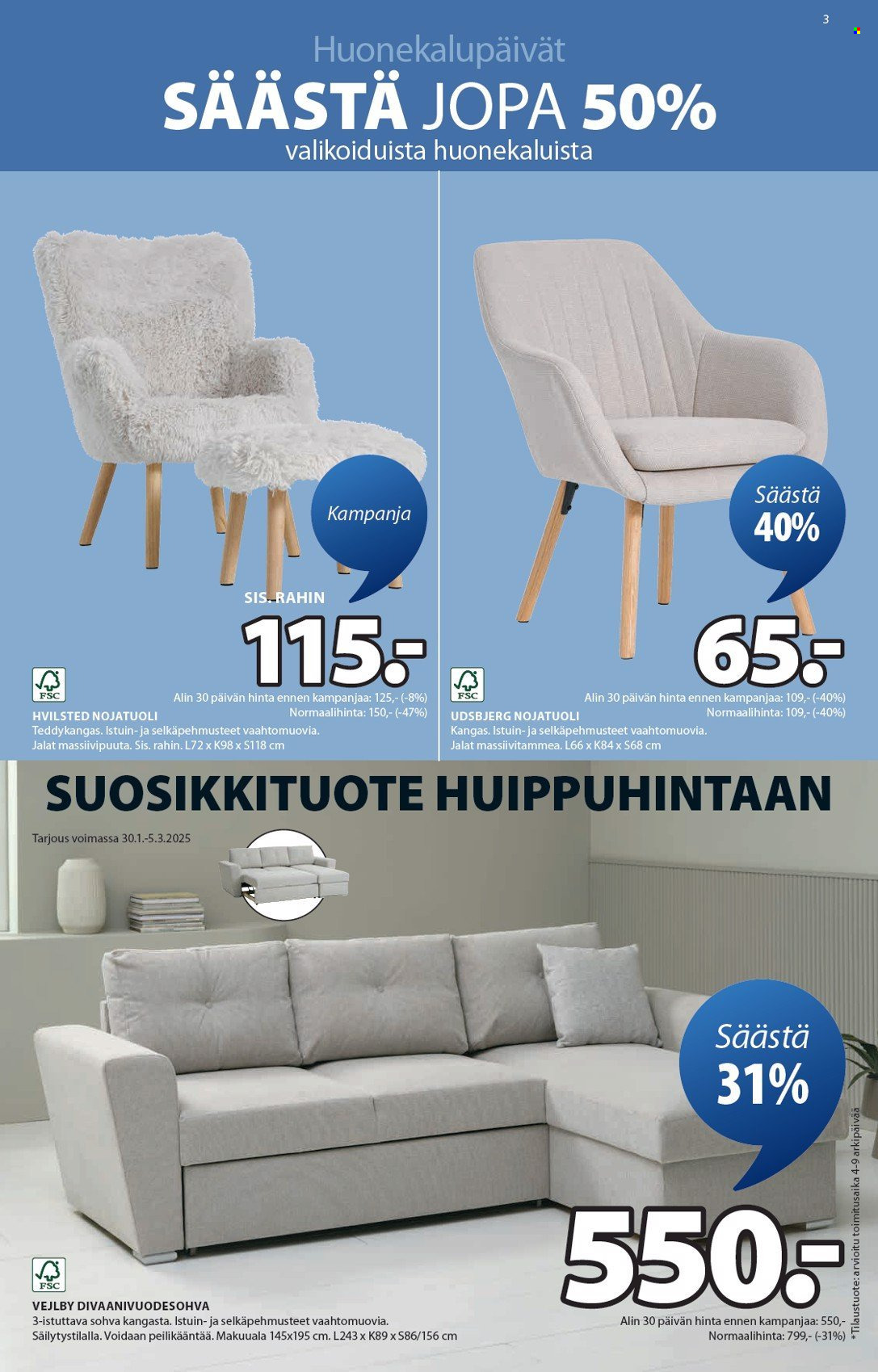 JYSK tarjoukset - 13.02.2025 - 26.02.2025. Sivu 4