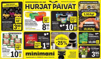 Minimani tarjoukset  - 15.02.2025 - 23.02.2025.