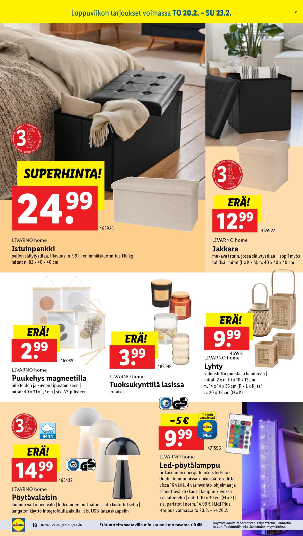 Lidl tarjoukset - 20.02.2025 - 26.02.2025. Sivu 18