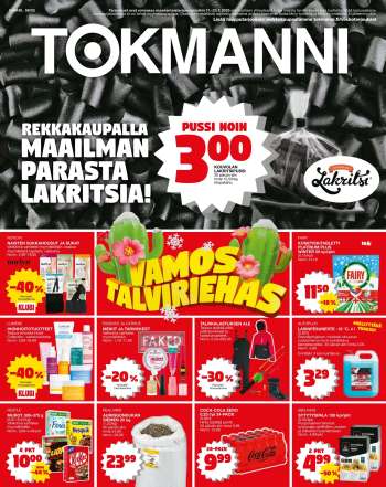 Tokmanni tarjoukset  - 17.02.2025 - 23.02.2025.