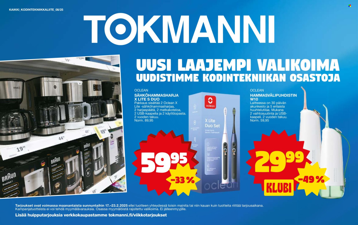 Tokmanni tarjoukset - 17.02.2025 - 23.02.2025. Sivu 1