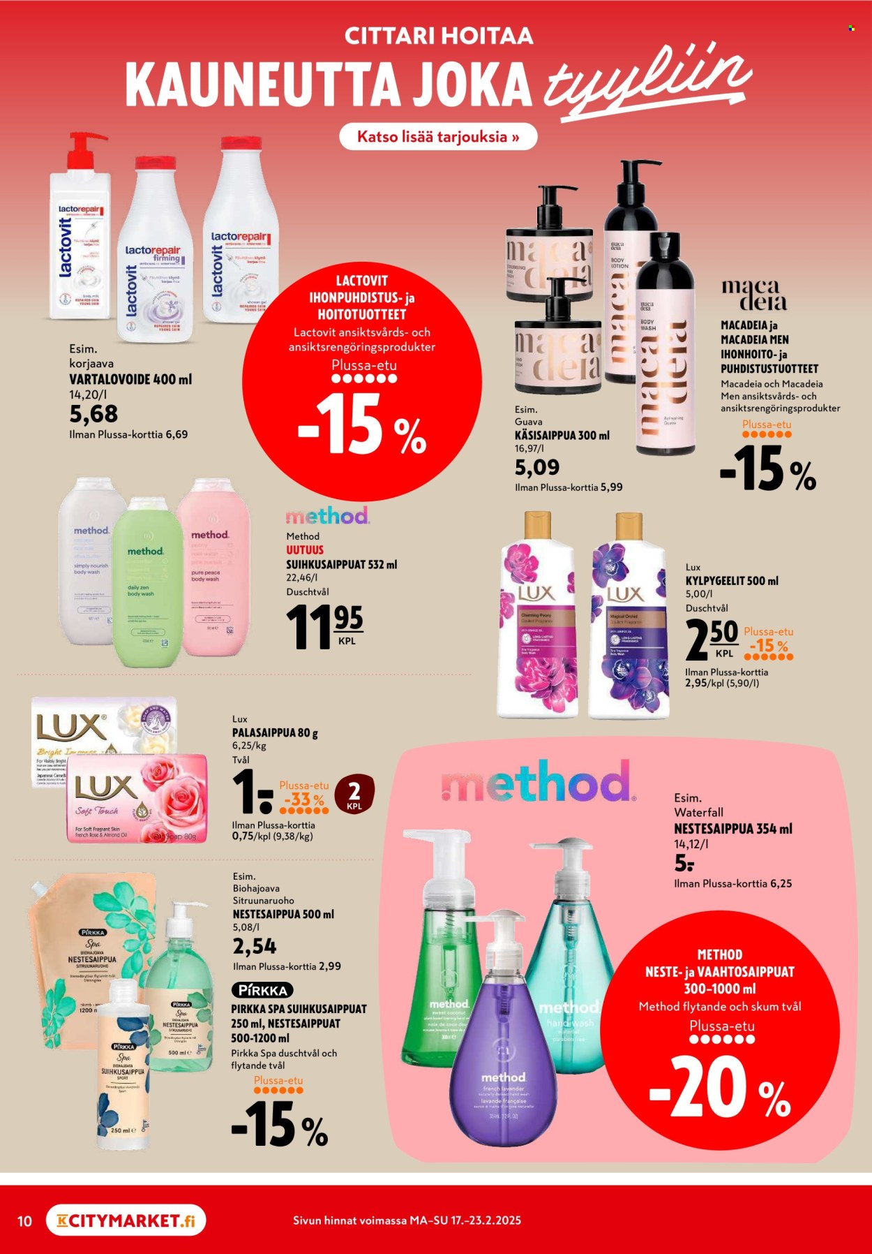 K-citymarket tarjoukset - 17.02.2025 - 23.02.2025. Sivu 10