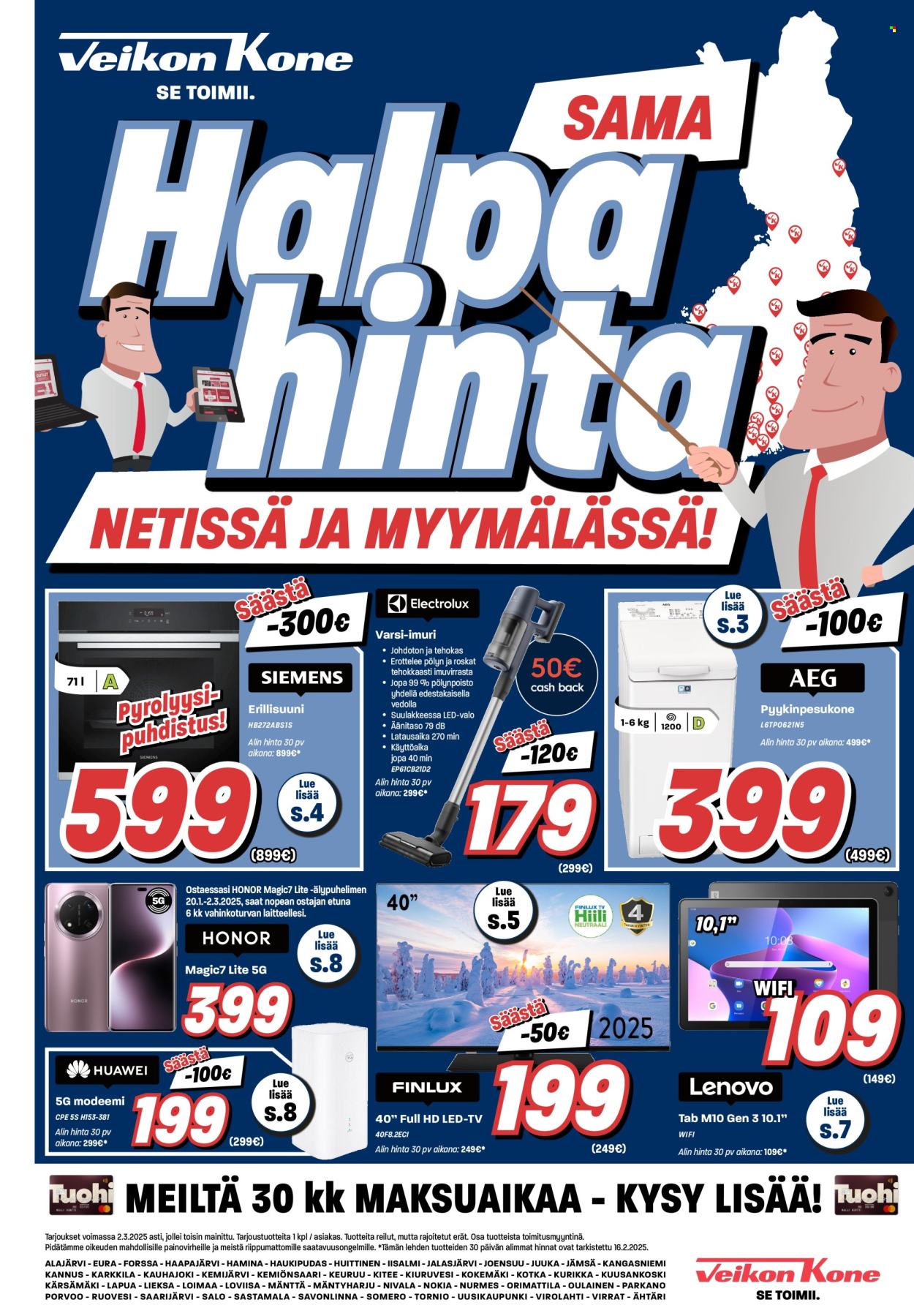 Veikon Kone tarjoukset - 17.02.2025 - 02.03.2025. Sivu 1