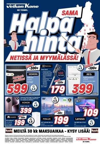 Veikon Kone tarjoukset  - 17.02.2025 - 02.03.2025.