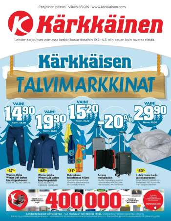 Kärkkäinen tarjoukset  - 19.02.2025 - 04.03.2025.