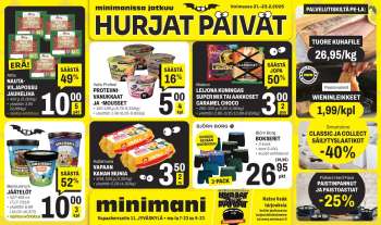 Minimani tarjoukset  - 21.02.2025 - 23.02.2025.