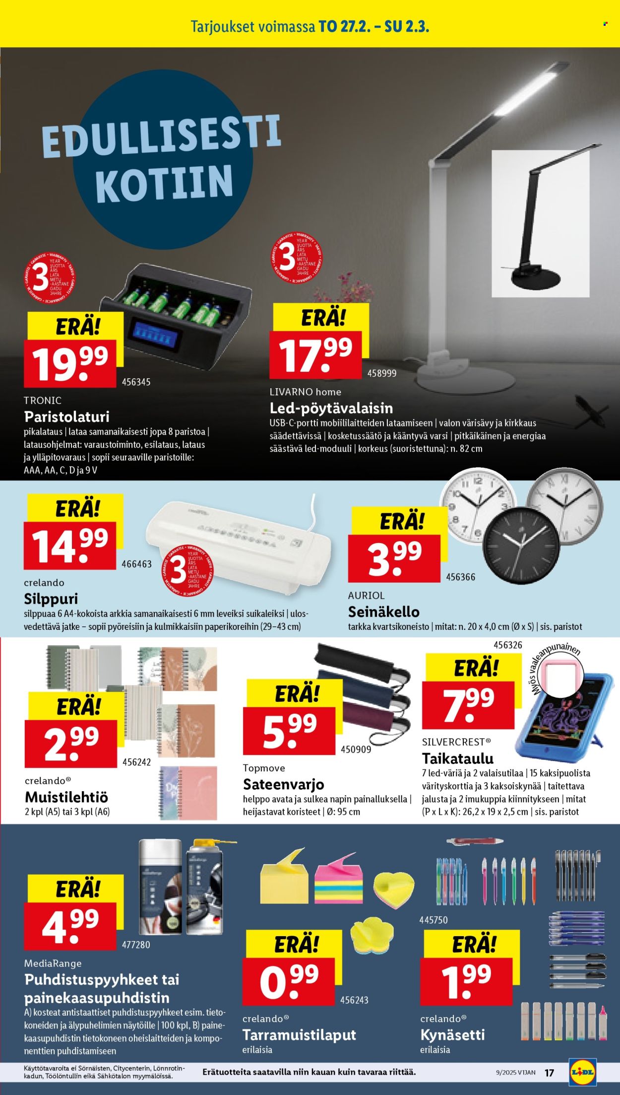 Lidl tarjoukset - 27.02.2025 - 05.03.2025. Sivu 17