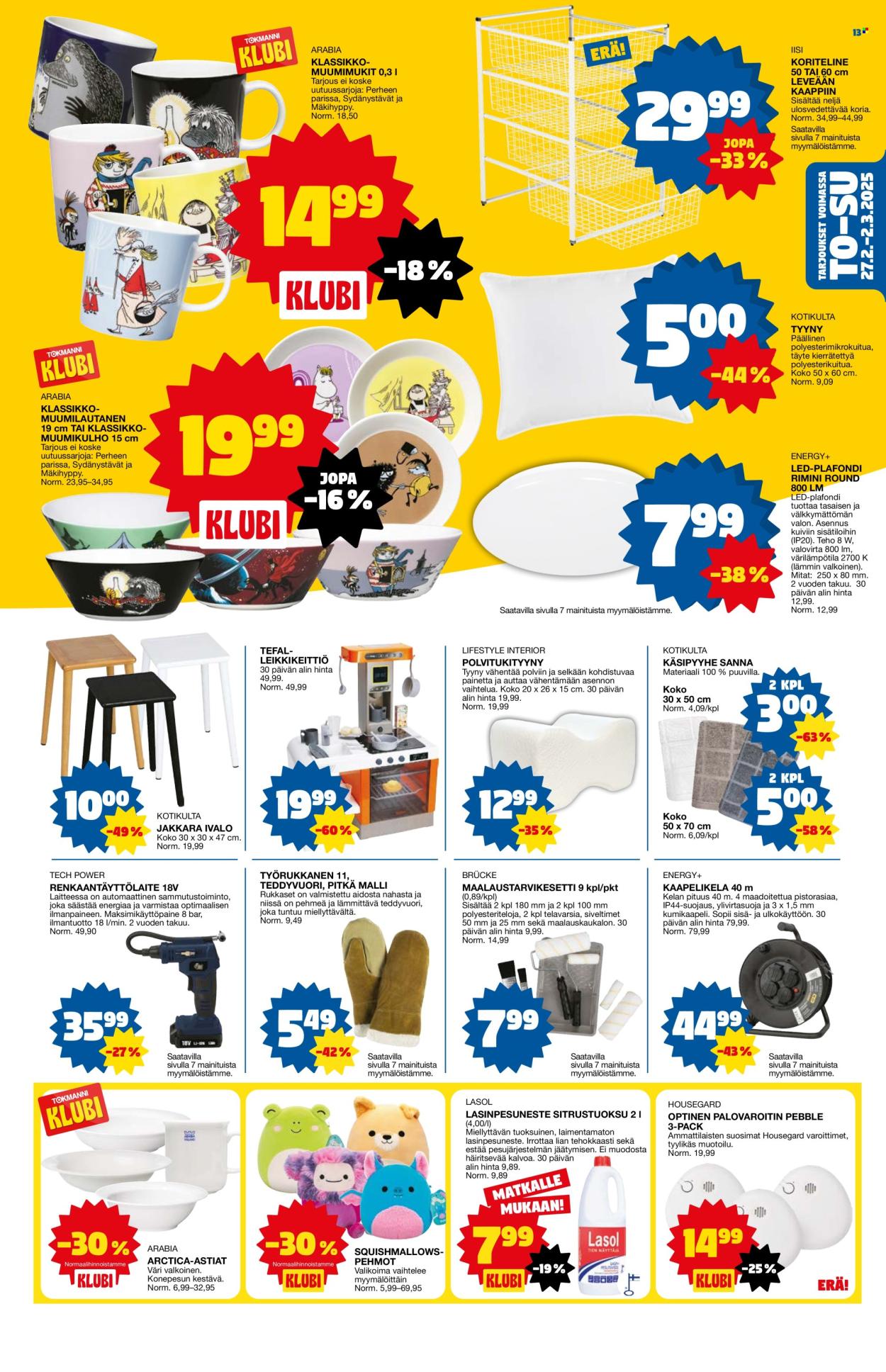 Tokmanni tarjoukset - 24.02.2025 - 02.03.2025. Sivu 13