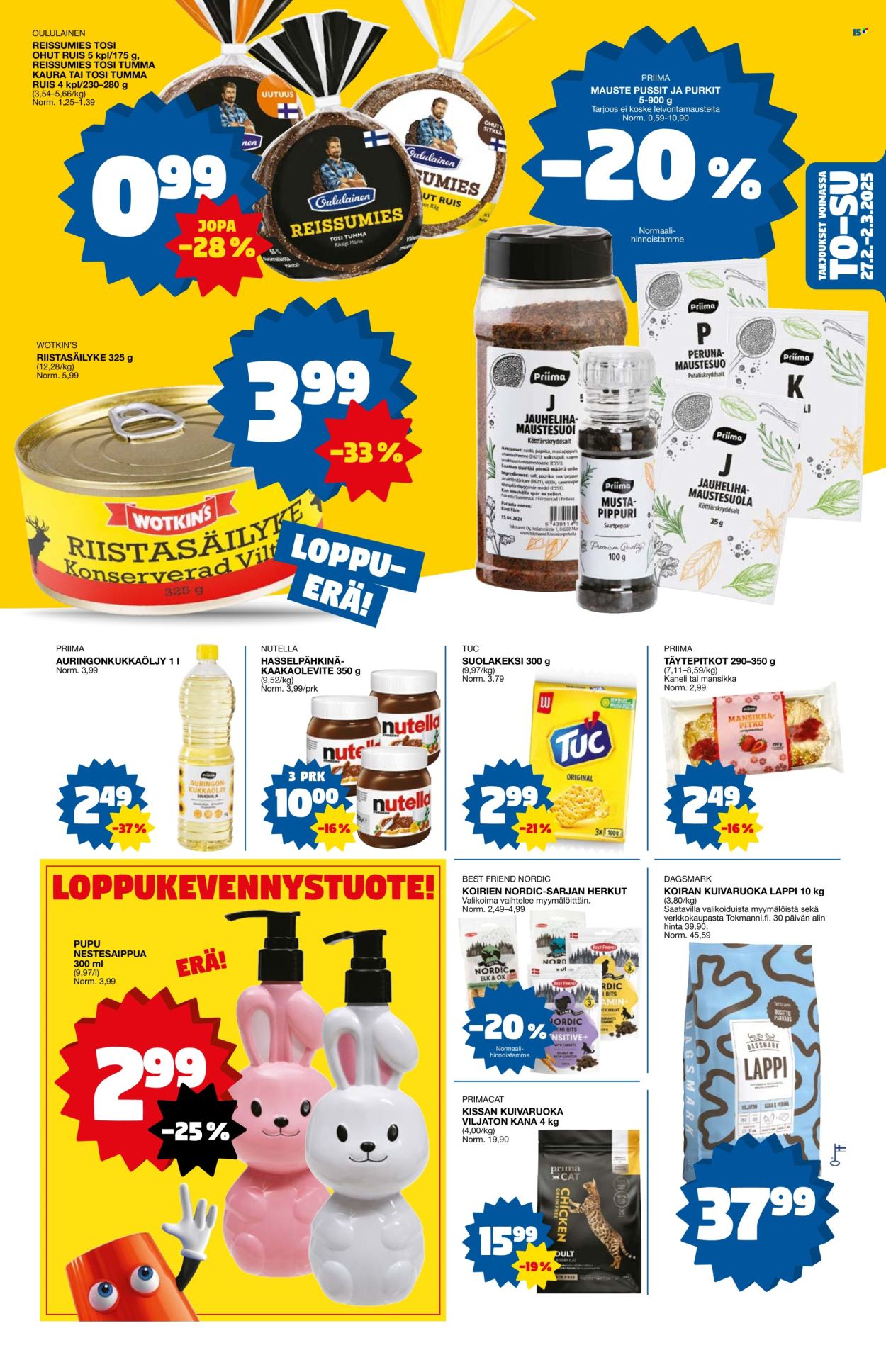 Tokmanni tarjoukset - 24.02.2025 - 02.03.2025. Sivu 15
