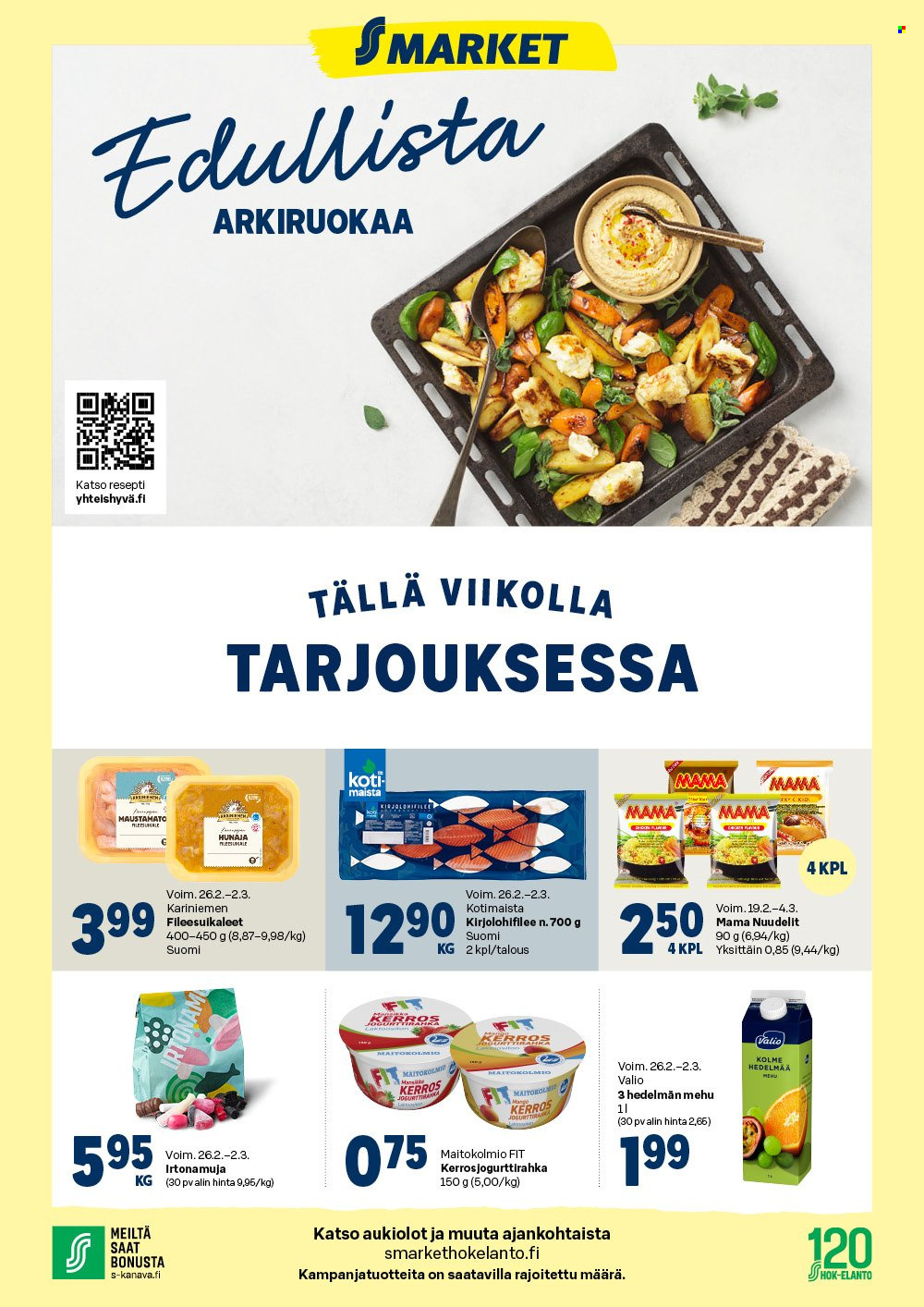 S-market tarjoukset - 26.02.2025 - 02.03.2025. Sivu 1