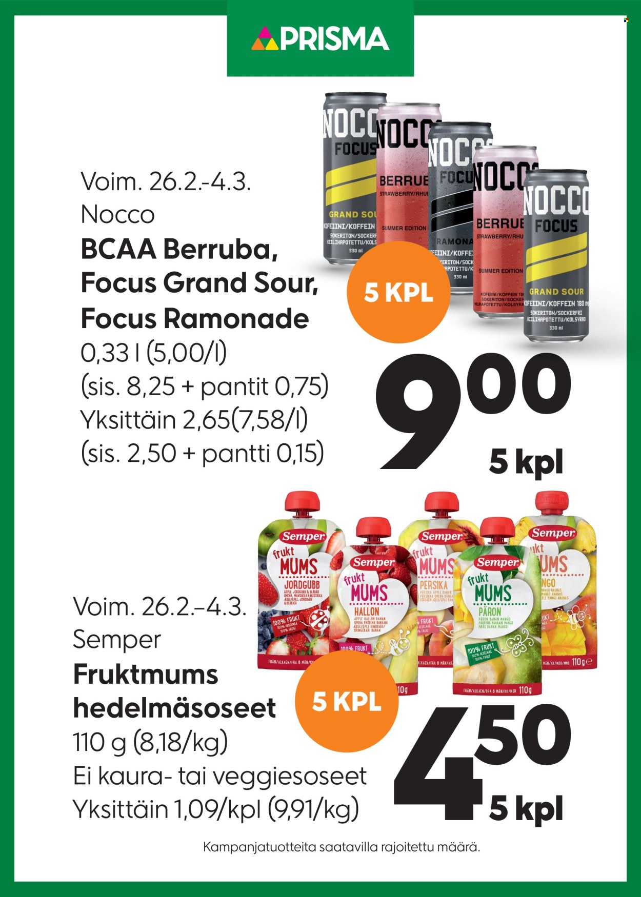 Prisma tarjoukset - 26.02.2025 - 04.03.2025. Sivu 1