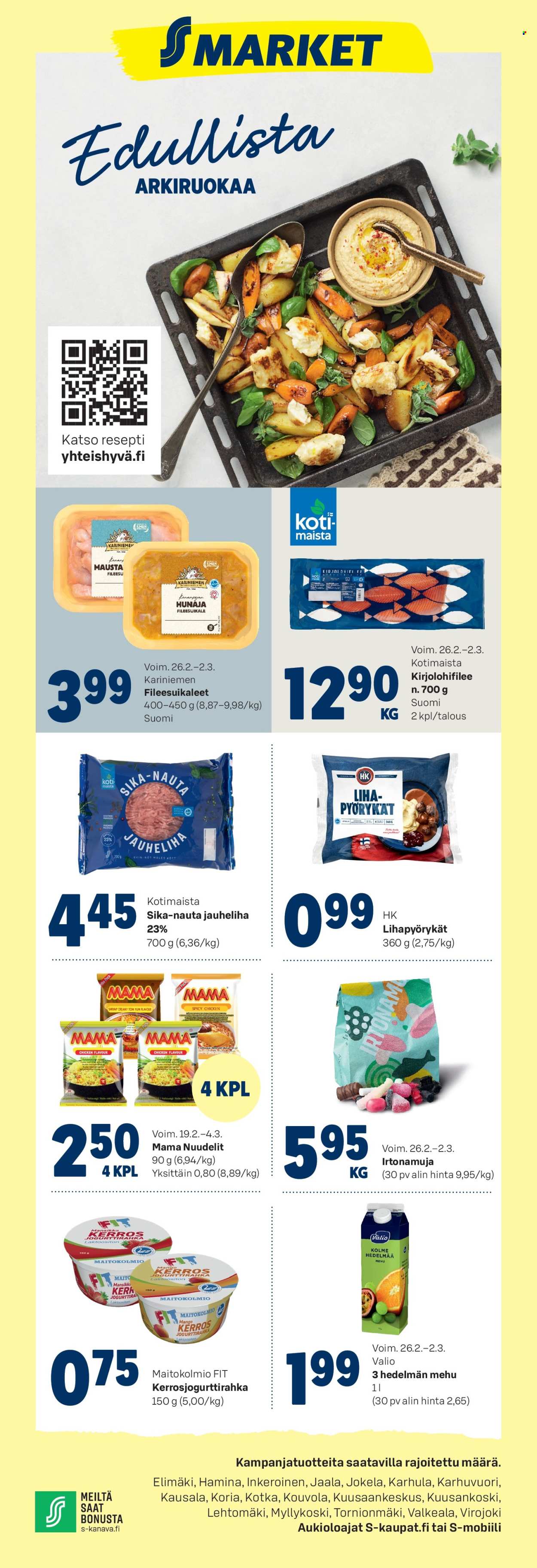 S-market tarjoukset - 26.02.2025 - 02.03.2025. Sivu 1